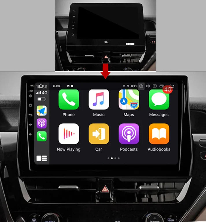 10.2inch Android Head Unit For Toyota Camry VIII 8 XV70 2020 2021 Car Radio Multimedia Video Player Navigation GPS No 2din