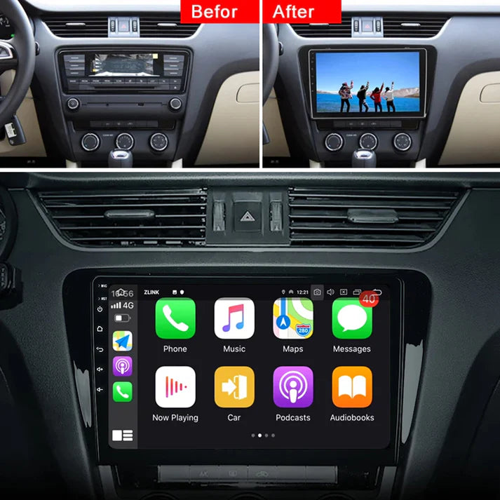 10.2 inch Android Car Intelligent System Radio Multimedia GPS Player For Skoda Octavia 3 A7 2013-2017 Head Unit Plug And Play