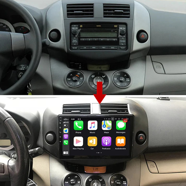 10.2inch Car Radio AndroidAuto Multimedia Player For Toyota RAV4 3 XA30 2005-2013 GPS Navigation Head Unit Plug And Play