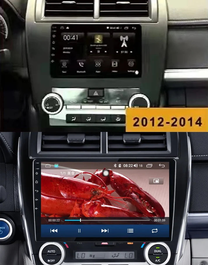 10.2 inch Car Radio Player Head Unit Plug And Play For Toyota Camry 7 XV 50 55 2012-2014 US Edition GPS Navigation Android Auto