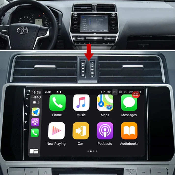 10.2 INCH Android Auto Carplay Car Head Unit Plug And Play Radio Player For toyota LAND CRUISER PRADO 2018 GPS Navigation Video