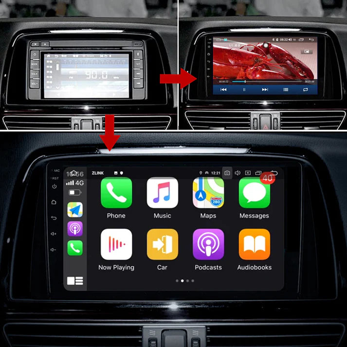 9INCH Car Head Unit Navigation GPS For Mazda 6 Ⅲ GL GJ 2012-2017 Car Radio Multimedia Video Player Stereo GPS Android No 2di