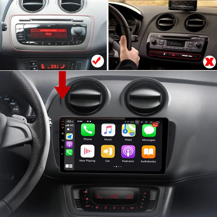 Car Stereo Head Unit For SEAT Ibiza 6J IV 4 2008-2015 Car Radio Multimedia Video Player Navigation GPS Android No 2din