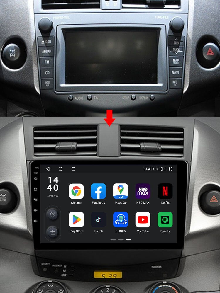 Car Stereo Android Radio Head Unit Player For Toyota RAV4 3 XA30 2005-2016 Car Intelligent System Navigation GPS No 2din