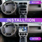 10.2 inch Car Stereo Android AutoRadio Carplay Multimedia Player For Jeep Compass 1 MK 2006-2010 Head Unit Plug And Play GPS