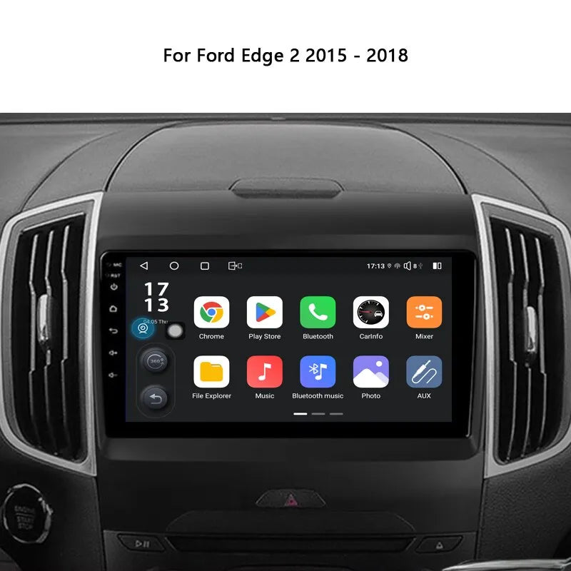 9inch Car Stereo Android Radio Multimedia Video Player For Ford Edge 2 2015-2018 Navigation GPS Head Unit Audio No 2din DVD