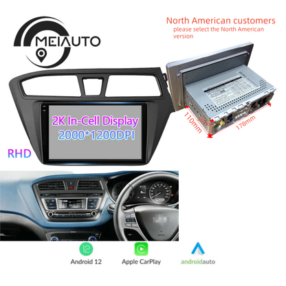 9" Android Head Unit For Hyundai i20 2 II GB 2014-2018 - Multimedia, Navigation, Safety Sans DVD. Drive Smart with Idoing into the Future!