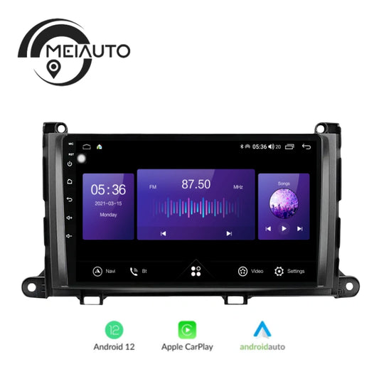 9" Car Android Autoradio Carplay Midia Player For Toyota Sienna 3 XL30 2010-2014 GPS Navigation Head Unit Plug And Play