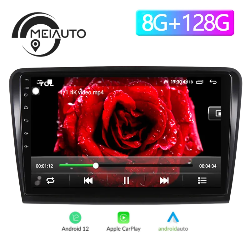 10.2inch Car Android Radio Multimedia Player 4G+64G Head Unit Plug And Play For Skoda Superb 2008-2014 GPS Navigation Stereo