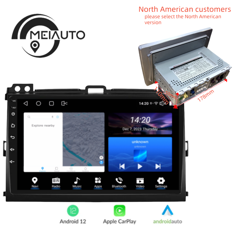 Car Stereo Android Radio Head Unit Player For Toyota Land Cruiser Prado 120 3 III For Lexus GX470 GX 470 J120 2002-2009