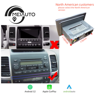 Car Stereo Android Radio Head Unit Player For Toyota Land Cruiser Prado 120 3 III For Lexus GX470 GX 470 J120 2002-2009