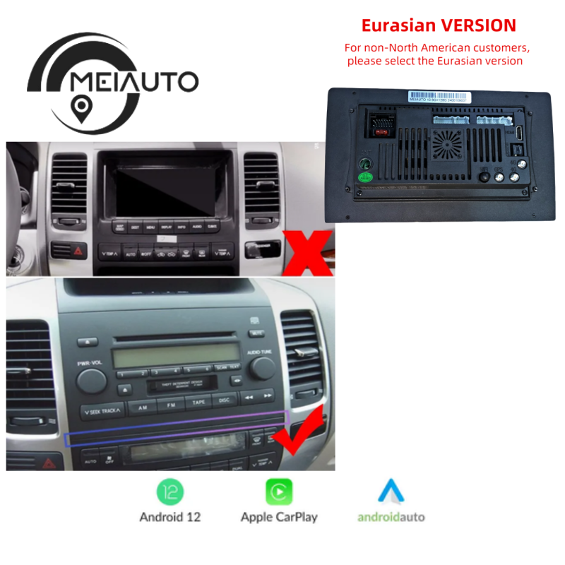 Car Stereo Android Radio Head Unit Player For Toyota Land Cruiser Prado 120 3 III For Lexus GX470 GX 470 J120 2002-2009