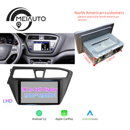 9" Android Head Unit For Hyundai i20 2 II GB 2014-2018 - Multimedia, Navigation, Safety Sans DVD. Drive Smart with Idoing into the Future!