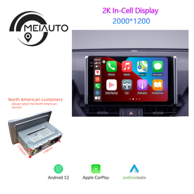 10.2 inch Android Head Unit 2K For Toyota RAV4 5 XA50 2018-2023 Car Radio Multimedia Video Player Navigation Stereo GPS Carplay