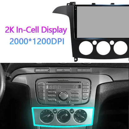 9inch Car Stereo Head Unit 2K For Ford S MAX S MAX 1 2006-2015 Android Radio Multimedia Video Player Navigation GPS No 2din