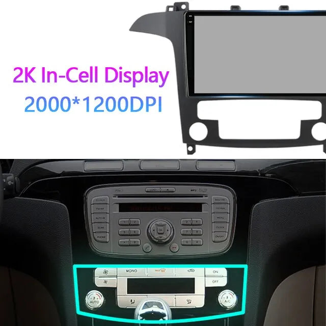 9inch Car Stereo Head Unit 2K For Ford S MAX S MAX 1 2006-2015 Android Radio Multimedia Video Player Navigation GPS No 2din