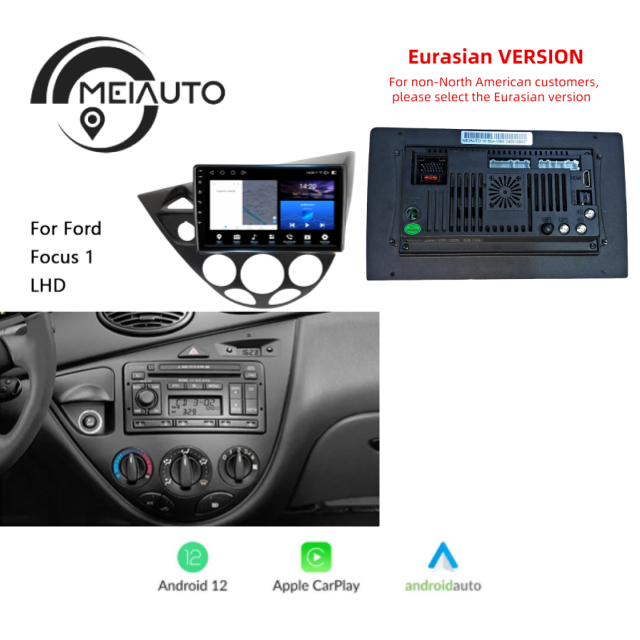 Car Stereo Head Unit 2K For Ford Focus 1 LHD RHD 1998-2005 Android Radio Multimedia Video Player Navigation GPS No 2din