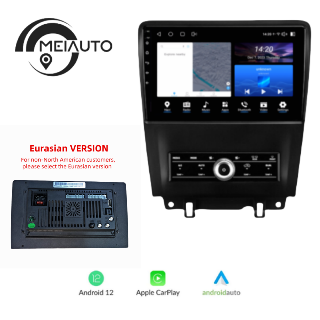 10.2 inch Car Stereo Android Radio Multimedia Video Player For Ford Mustang 5 S 197 2009-2014 Navigation GPS Head Unit Audio128G