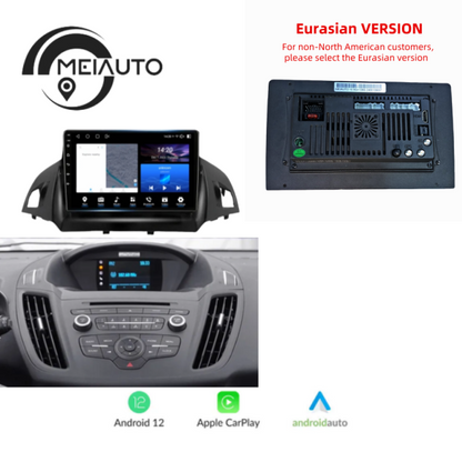 9 INCH Car Stereo Android Radio Multimedia Player For Ford Kuga 2 Escape 3 2012-2019 Audio Navigation GPS Head Unit 8G+128G