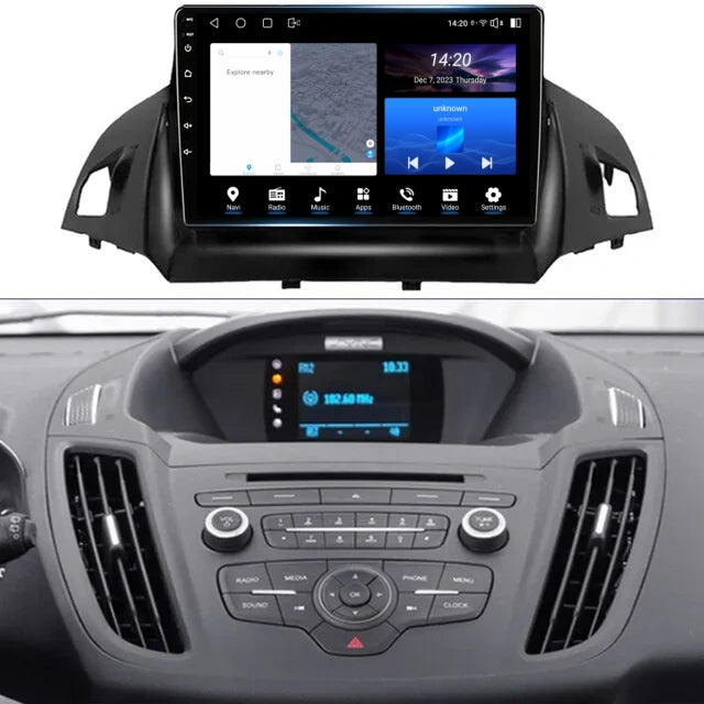 9 INCH Car Stereo Android Radio Multimedia Player For Ford Kuga 2 Escape 3 2012-2019 Audio Navigation GPS Head Unit 8G+128G