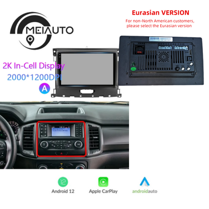 Car Stereo Head Unit 2K For Ford Ranger P703 2015-2022 Android Radio Multimedia Video Player Navigation GPS Audio No 2din