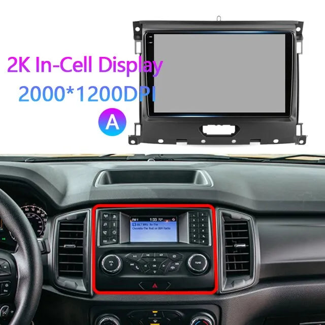 Car Stereo Head Unit 2K For Ford Ranger P703 2015-2022 Android Radio Multimedia Video Player Navigation GPS Audio No 2din