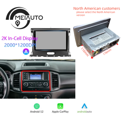 Car Stereo Head Unit 2K For Ford Ranger P703 2015-2022 Android Radio Multimedia Video Player Navigation GPS Audio No 2din