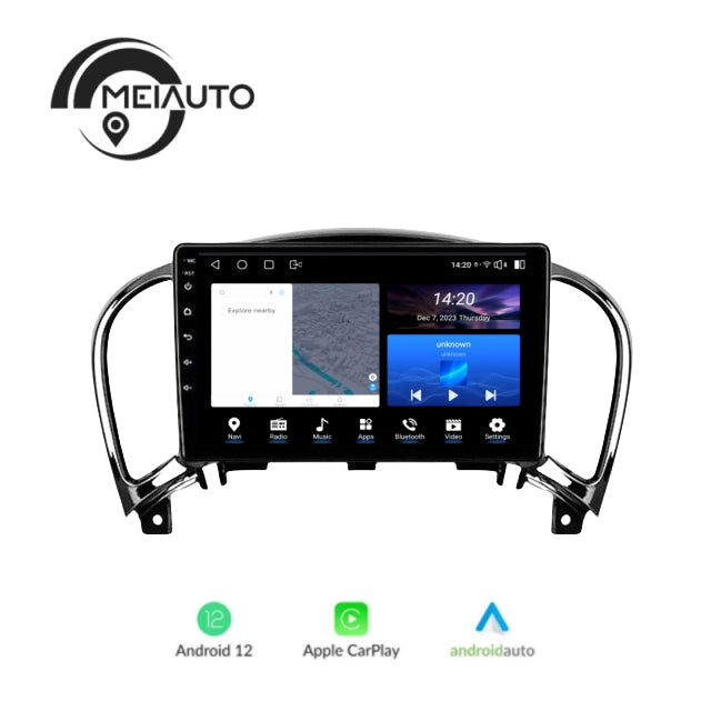 9inch Car Stereo Head Unit 2K For Nissan Juke 2010-2014 Androidauto Radio Multimedia Video Player GPS Navigation Audio No2din