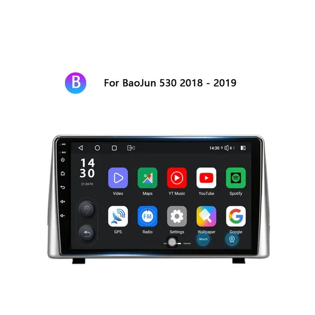 9inch Android 2K Stereo For BaoJun 530 2018-2019 For Chevrolet Captiva 2018-2019Car Radio Video Player Head Unit Navigation GPS