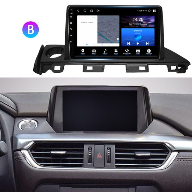 9 inch Android Head Unit For Mazda 6 Mazda6 III 3 GJ GL 2015-2018 Car Radio Stereo Multimedia Audio Player Navigation GPS No 2din