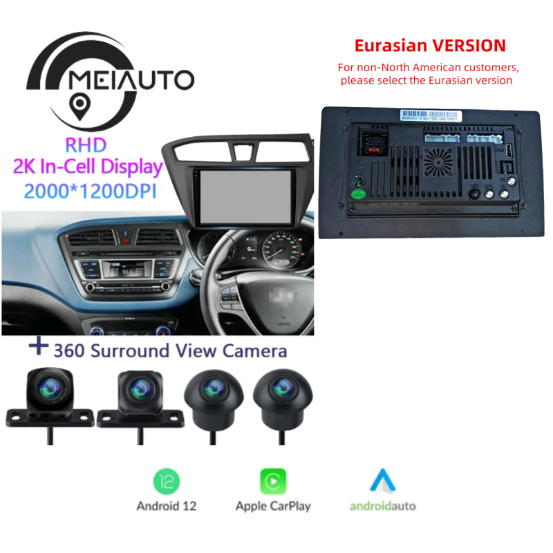 9" Android Head Unit For Hyundai i20 2 II GB 2014-2018 - Multimedia, Navigation, Safety Sans DVD. Drive Smart with Idoing into the Future!