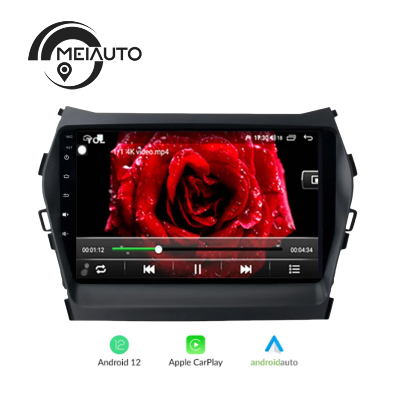 "Enhance Your Hyundai IX45 2015-2017: 9-Inch Android Car Radio Multimedia Player, GPS Navigation, Plug and Play"