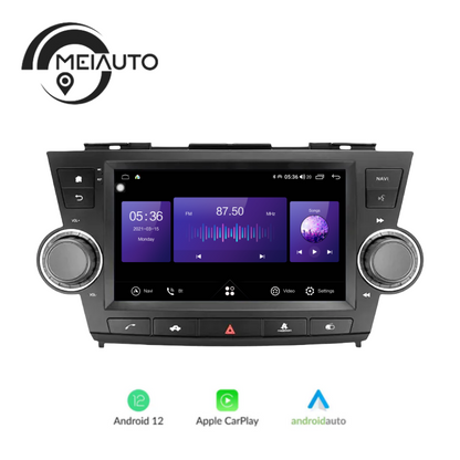 Car Stereo Android Radio Multimedia Player Navigation GPS For Toyota Highlander 2 XU40 2007-2013 Head Unit Plug And Play