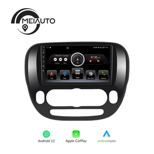 "Seamless Integration: CarPlay and Android Auto for Kia Soul 2 PS 2013-2019, GPS Navigation, Multimedia Video Player, Plug and Play"