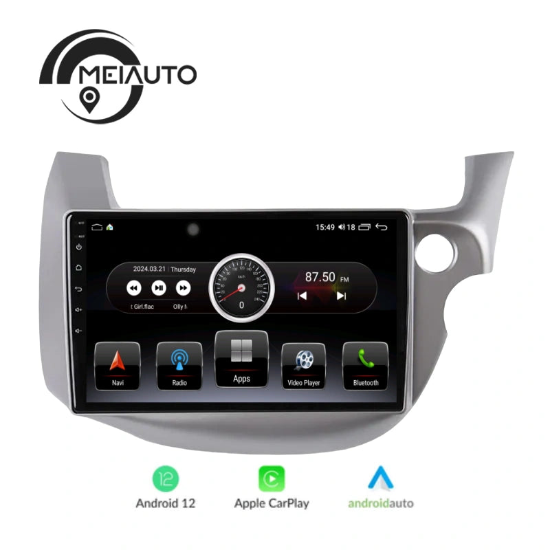 "Upgrade Your Honda Jazz 2 GG Fit 2 2008 with 10.2-Inch Android Auto Car Radio Multimedia Player: GPS Navigation, CarPlay Head Unit, Plug and Play"