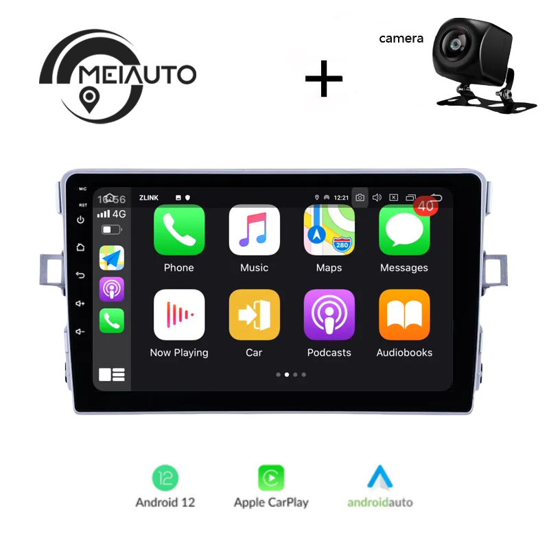 "Transform Your Toyota Verso R20 (2009-2018) Driving Experience: 9-Inch Android Auto CarPlay Car Stereo DSP Radio Player with GPS Navigation, Plug-and-Play Ease"