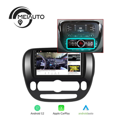 "Seamless Integration: CarPlay and Android Auto for Kia Soul 2 PS 2013-2019, GPS Navigation, Multimedia Video Player, Plug and Play"