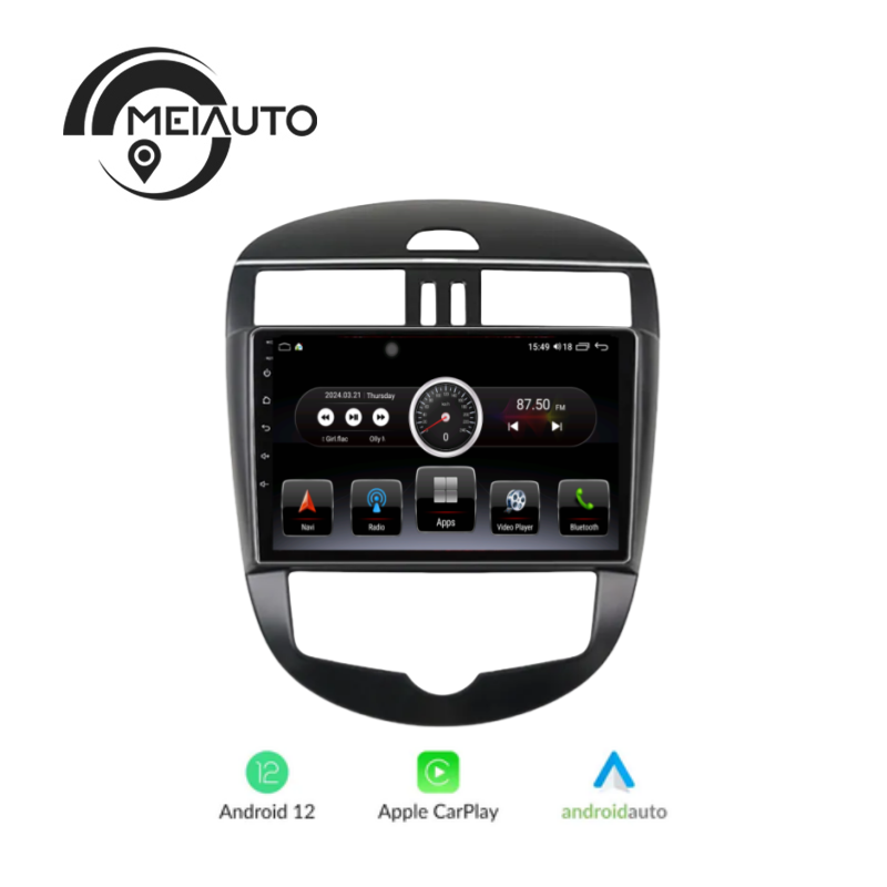 "9-Inch Car Radio Media Player for Nissan Serena Tiida 2011-2015: Navigation GPS, Android Auto, CarPlay, Plug and Play Head Unit"