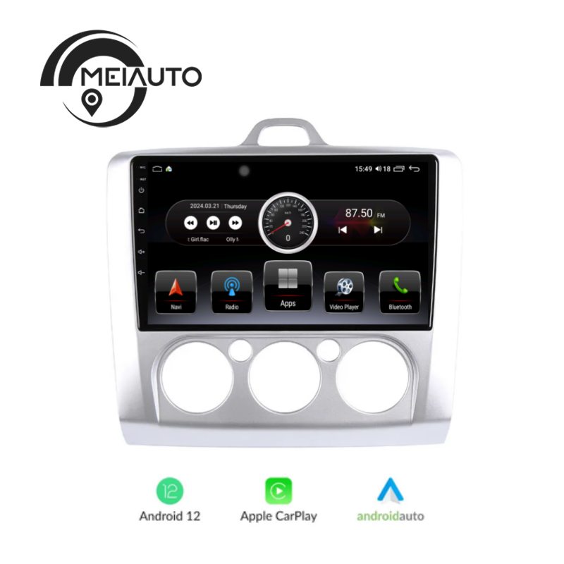 "Transform Your Ford Focus 2 and 3 Mk2/Mk3 (2004-2012) with a 9-inch Car Auto Radio Android Video Player: Integrated Navigation GPS, Carplay, Plug-and-Play Head Unit, Enhanced Car Multimedia"