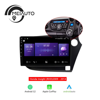 Car Stereo Android Auto Carplay Radio Player Navigation GPS For Honda Insight 2 LHD RHD 2009-2014 Head Unit Plug And Play