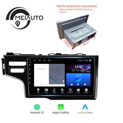 10.2 inch Car Stereo Android Radio Player For Honda Jazz 3 2015-2020 Fit 3 GP GK 2013-2020 Head Unit Multimedia Video GPS Navigation