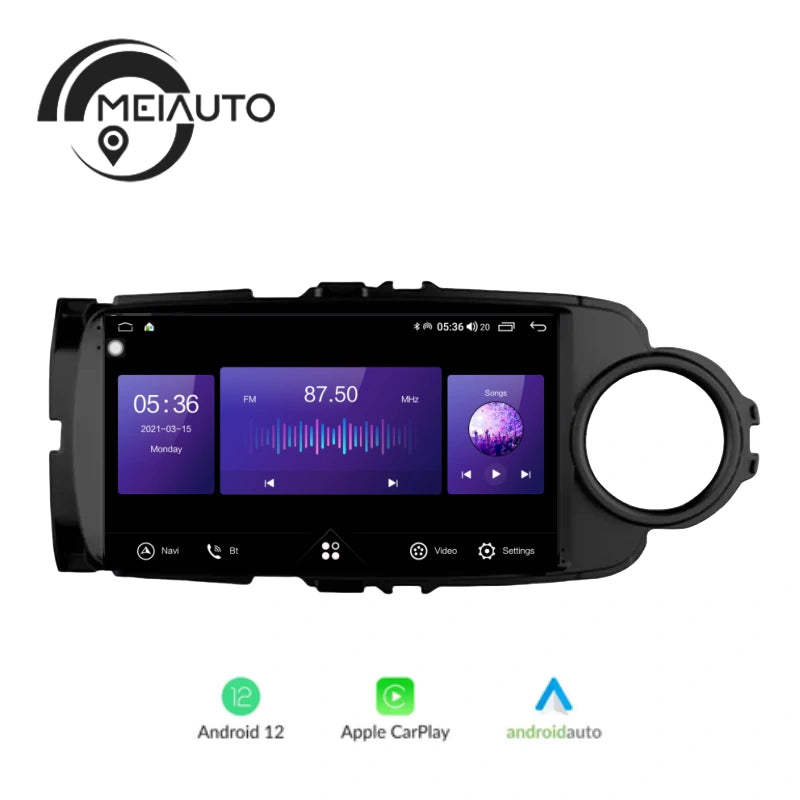 9INCH Car Radio Player Intelligent System For Toyota Yaris 2012-2017 GPS Navigation Carplay Stereo Head Unit Plug And Play