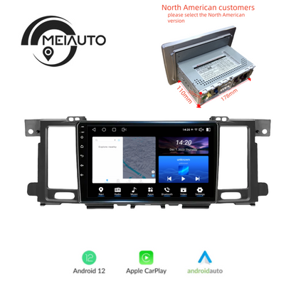 9 inch Car Stereo Head Unit 2K For Nissan Patrol Y62 2010-2020 Android Radio Multimedia Video Player GPS Navigation Audio No2din