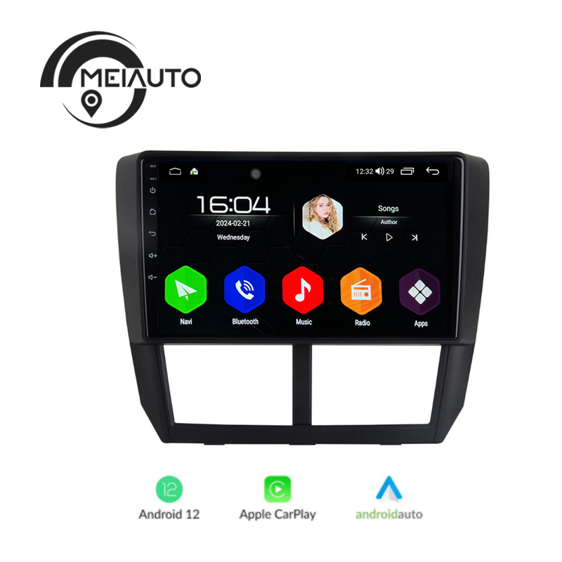 Car Stereo Android Radio Player For Subaru Forester 3 SH 2007-2013 For Subaru Impreza GH GE 2007-2011Navigation Head Unit