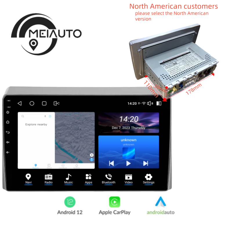 Car Stereo Android Head Unit For Toyota Hiace XH10 H200 5 Ⅴ 2004-2021 Radio Multimedia Video Player Navigation GPS No2din