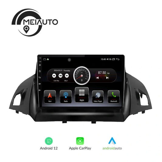 "Transform Your Ford Kuga 2 and Escape 3 (2012-2019) with a 9-inch Car Android Auto Carplay Radio Video Player: Integrated Navigation GPS, Plug-and-Play Head Unit, Android System (No 2 DIN)"