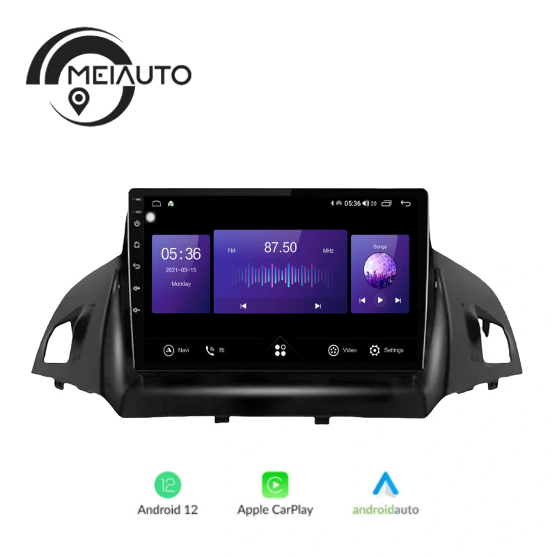 9inch Car Android Auto Carplay Radio Video Player Navigation GPS For Ford Kuga 2 Escape 3 2012-2019 Head Unit Plug And Play Android No 2din 2 din