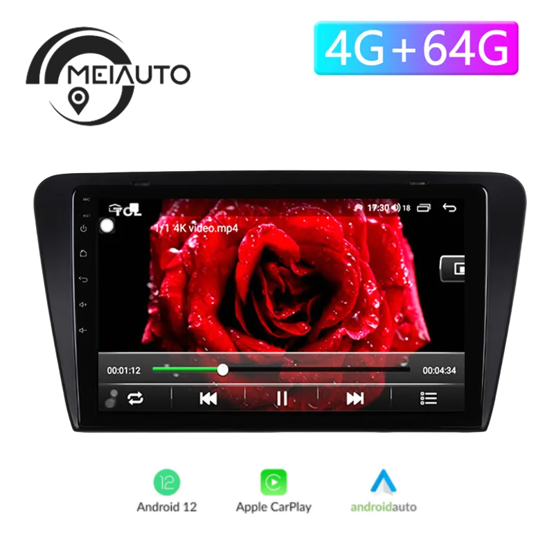 10.2 inch Android Car Intelligent System Radio Multimedia GPS Player For Skoda Octavia 3 A7 2013-2017 Head Unit Plug And Play