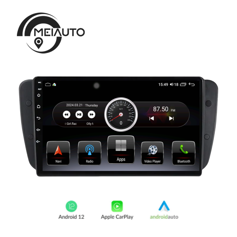 "Transform Your Driving Experience: Car Stereo Head Unit for SEAT Ibiza 6J IV 4 2008-2015, Android OS, Multimedia Video Player, Navigation GPS (Non-2DIN)"