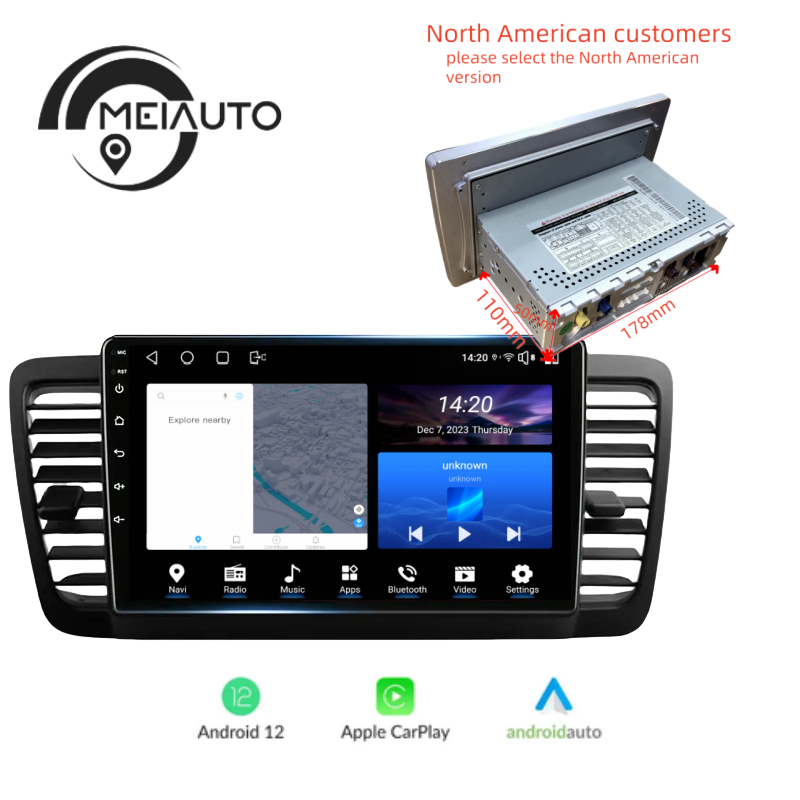 Android Head Unit For Subaru Outback 3 Legacy 4 2003-2009 Car Radio Multimedia Video Player Navigation GPS